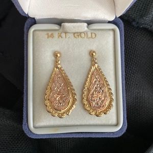 Black Hills Gold earrings.